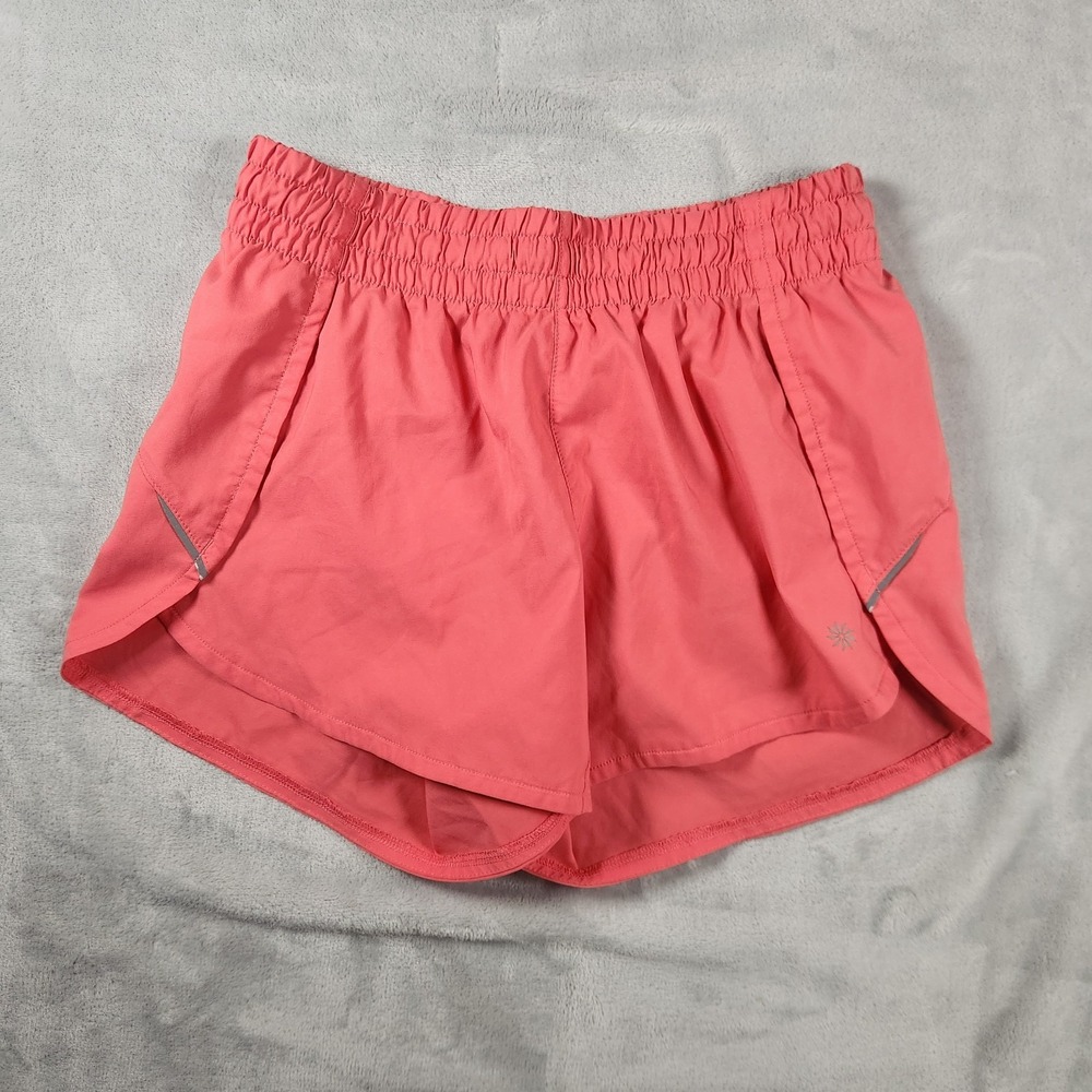 Athleta Run With It 3.5" Running Shorts Womens XS Pink Lined Athletic Gym